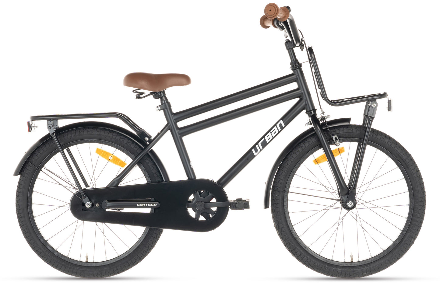 Urban Jungenfahrrad Mattschwarz 20 Zoll