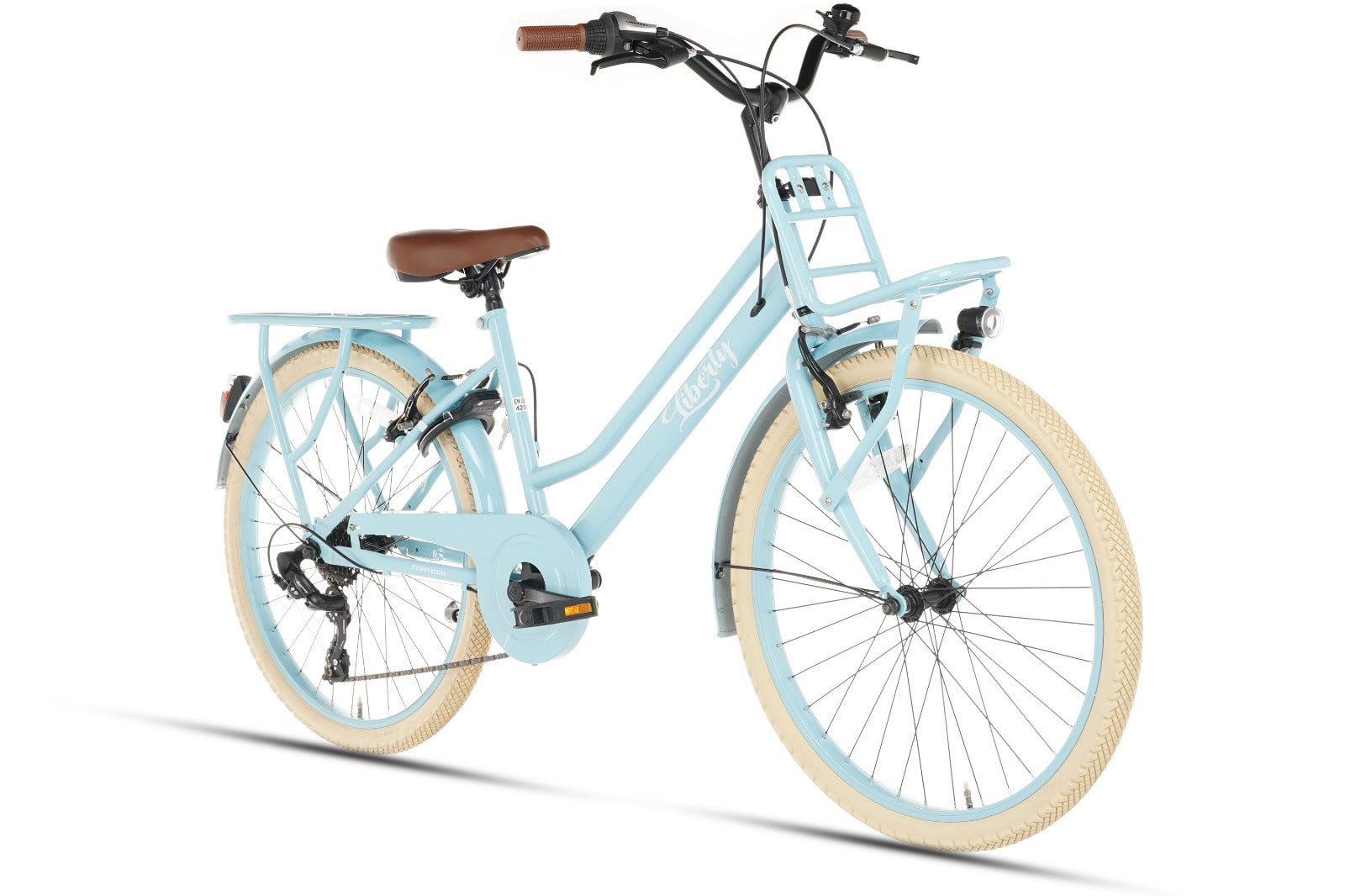 24-Zoll-Transportrad für Mädchen – 7 Gänge – Blau