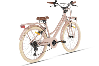 Liberty D7 Girls' Bicycle 22 inch - 7 Gears - Salmon