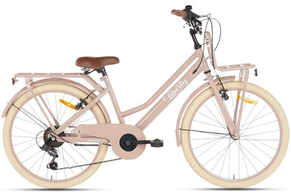 Liberty D7 Girls' Bicycle 22 inch - 7 Gears - Salmon